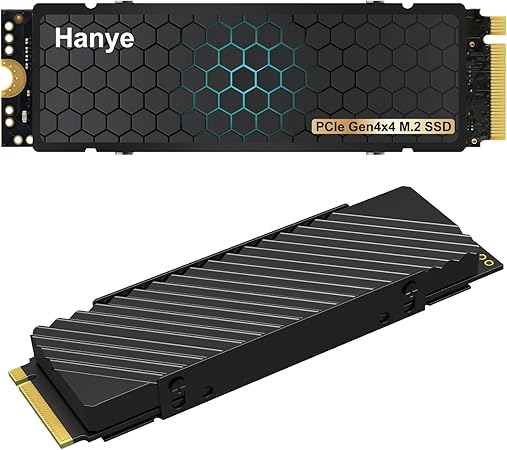 Hanye SSD 2TB PCIe Gen4x4 M.2 NVMe 2280